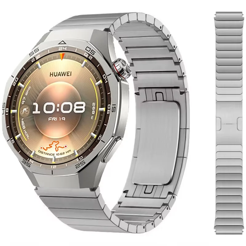 22mm Metal Strap for Huawei Watch 5/4/GT6 Pro/GT5 Pro/GT5/GT4/3 Pro 46mm Luxury Replacement Wristband for Garmin 970 965 955 265