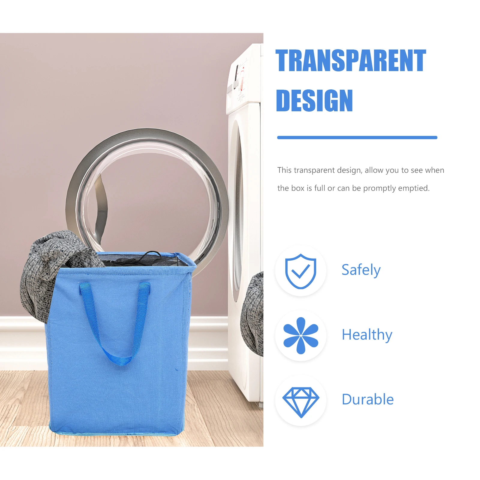 

Premium Laundry Basket Foldable Large Capacity Cotton Linen PE Coating Aluminum Alloy Frame Rectangle for Clothes