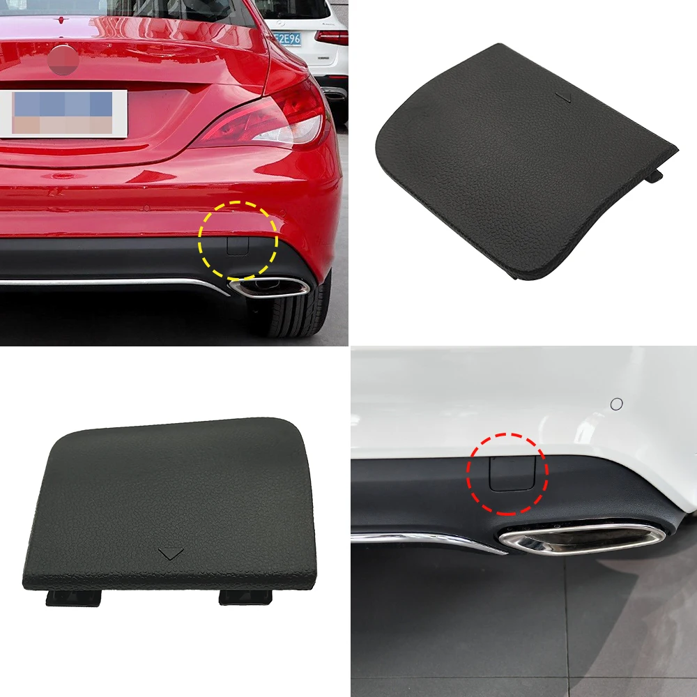 For Mercedes W117 Car Rear Bumper Tow Hook Cover Cap Black For Benz CLA Class 2013-2016 CLA200 CLA220 CLA250 1178853400