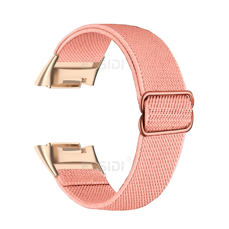 Elastic Nylon Band For Fitbit Charge 6 5 4 3 3 se Women Men Braided  Sports Watch Strap Loop For Fitbit Charge 2