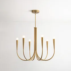 Lampade a sospensione a candela Vintage per soggiorno soffitto stile francese lampada a sospensione nera lampadario a Led di lusso decorazione della stanza Lustre