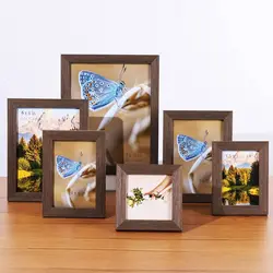 Wooden Photo Frame Home Decor Vintage Solid Wood Photo Frame