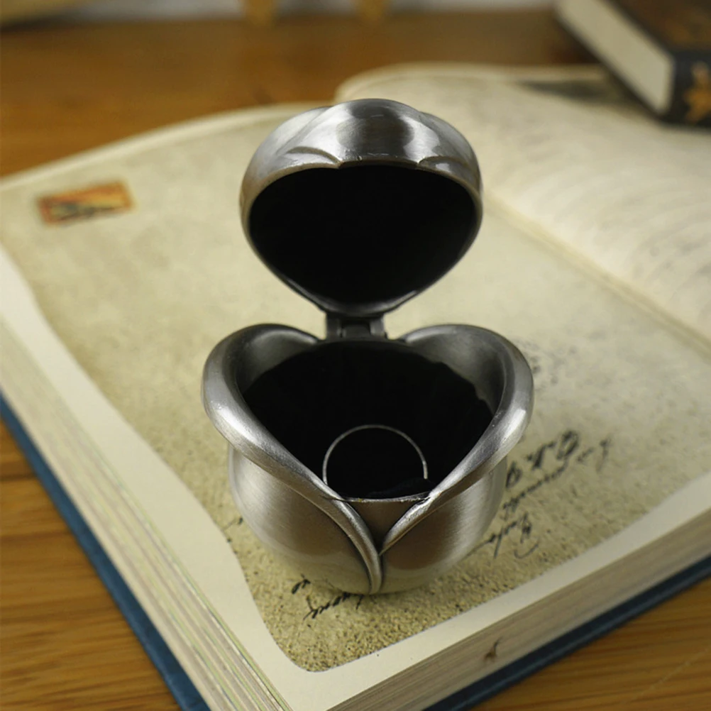 

Шкатулка для драгоценностей принцессы, резной металлический органайзер для хранения цветов, винтажный чехол для безделушек для колец, ожерелий, сережек, домашних путешествий