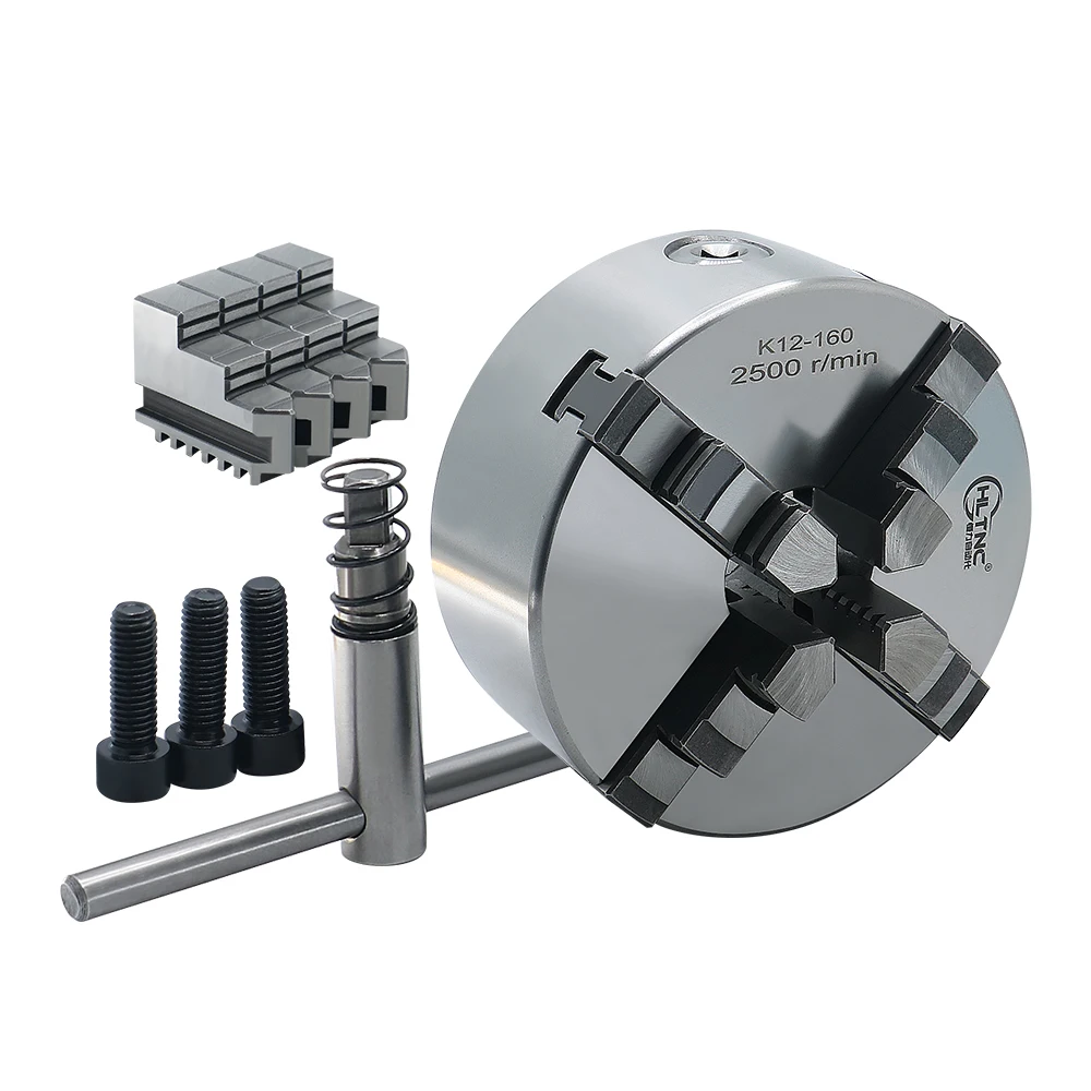 High-precision four-jaw self-centering chuck, offering superior clamping force and alignment accuracy