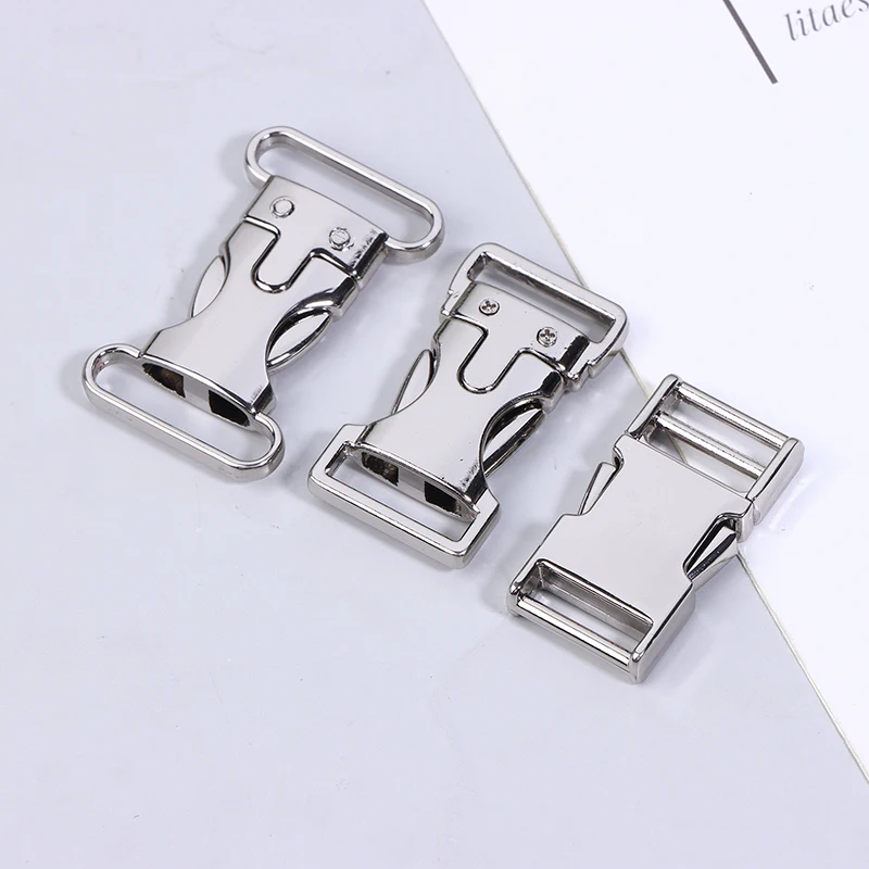 **2Pcs Zinc Alloy Release Buckles Hardware 13mm/15mm/20mm Umbrella Cord Bracelet Buckles Bag Lock Outdoor Tool Parts
