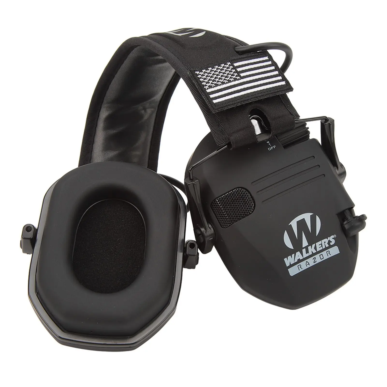 Protetor auricular tático passivo para atividades ao ar livre, anti-ruído, amplificação de som, proteção auditiva, dobrável.