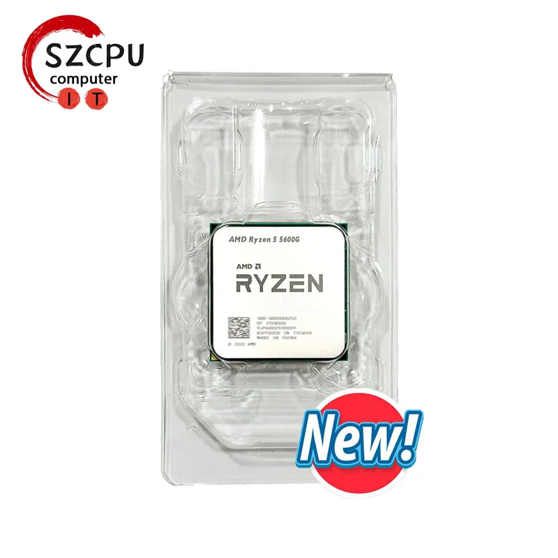 AMD Ryzen 5 5600G NEW R5 5600G 3.9GHz Six-Core Twelve-Thread 65W CPU L3=16M 100-000000252 Socket AM4 new but no fan