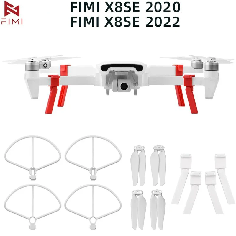 For FIMI X8 SE Drone Landing Gear Kits Propeller Guard Quick Release Height Extender Long Leg Foot Protector Stand Accessories