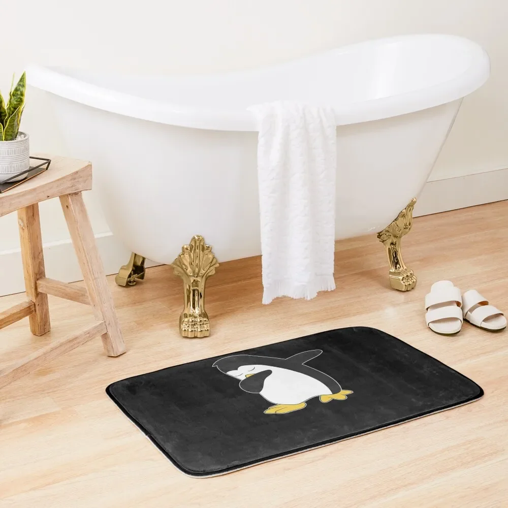 Penguin Dab / Dabbing Bath Mat Toilet Rug House Interior Entrance Bathroom Utensils Mat