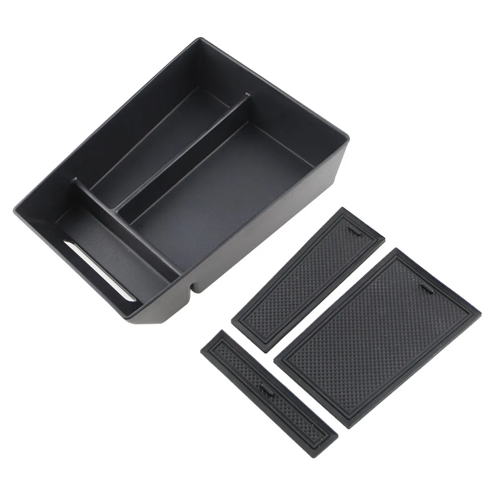 Caixa de armazenamento do console central do carro para bmw x5 g05 x7 g07 2019-2022 x6 g06 2020-2023 abs silicone esteiras braço organizador