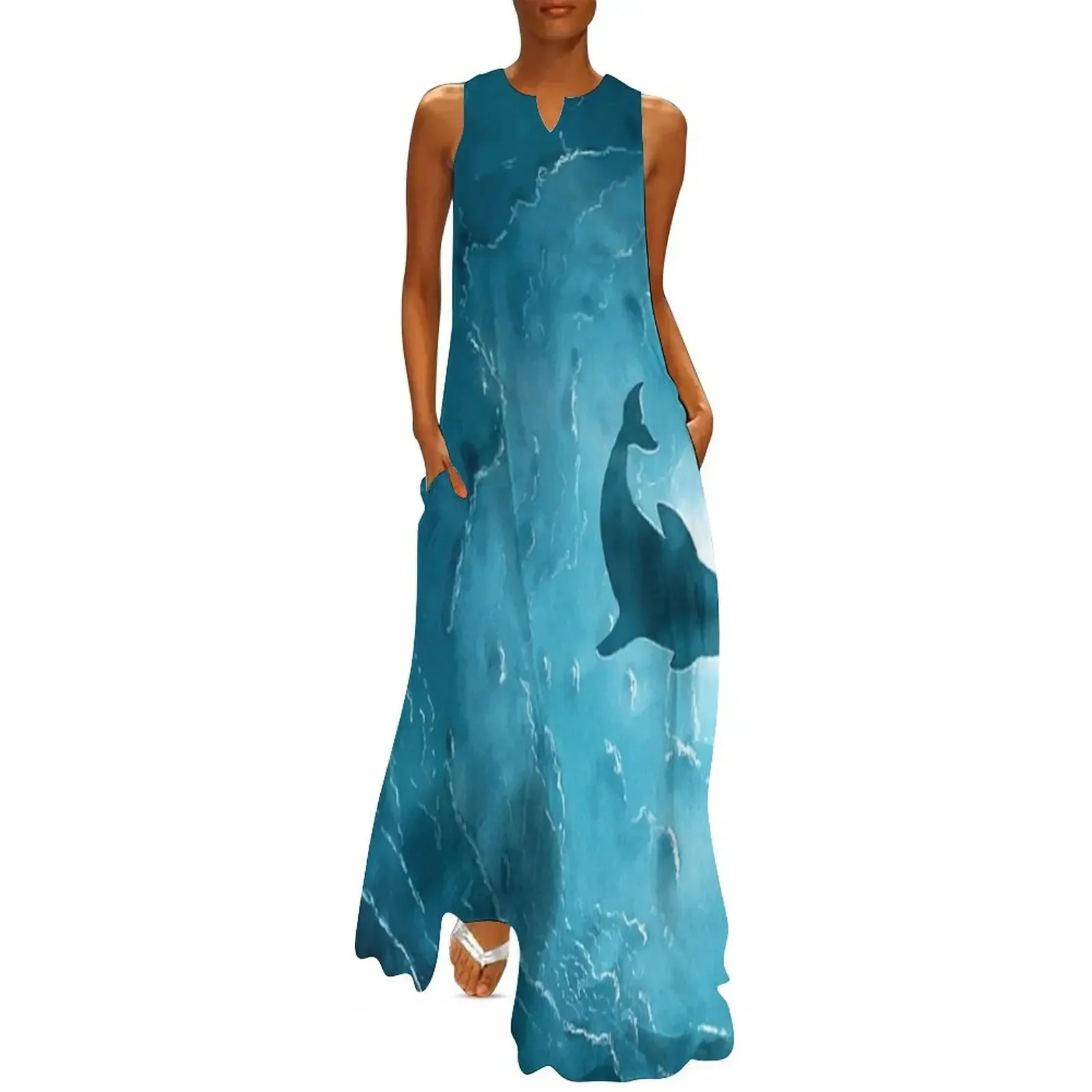 

Shark Long Dress Dress women clothes for woman women's clothing trend 2025 dresses summer Dress