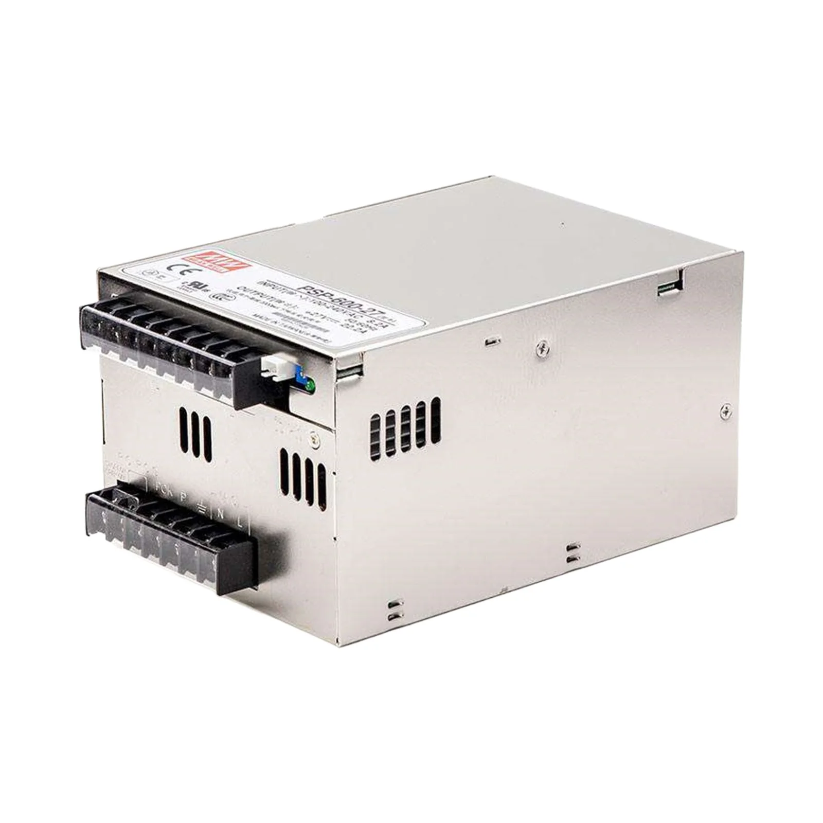 

PSP-600-27 600W Power Supply 27V 22.2A 86% Efficiency with PFC and Parallel Function, Ideal for Industrial Automation