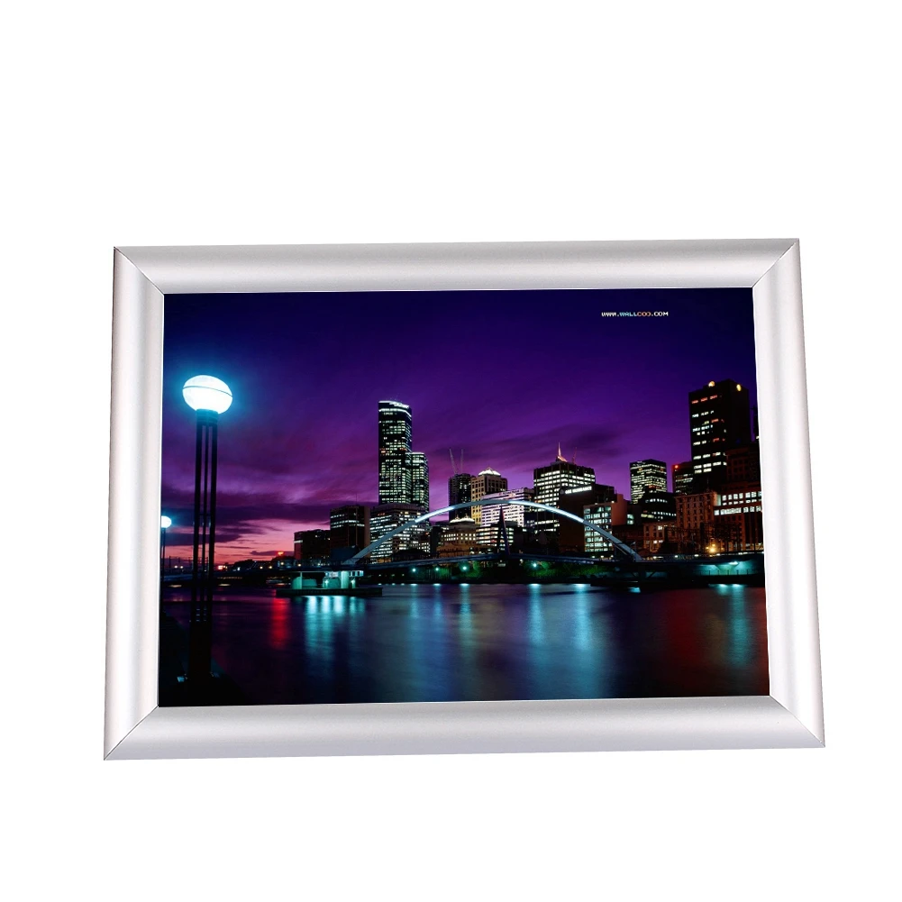 Aluminium Snap Picture Frame Picture Poster Holders Clip Display Wall Notice Board Signs Snap Picture Frame
