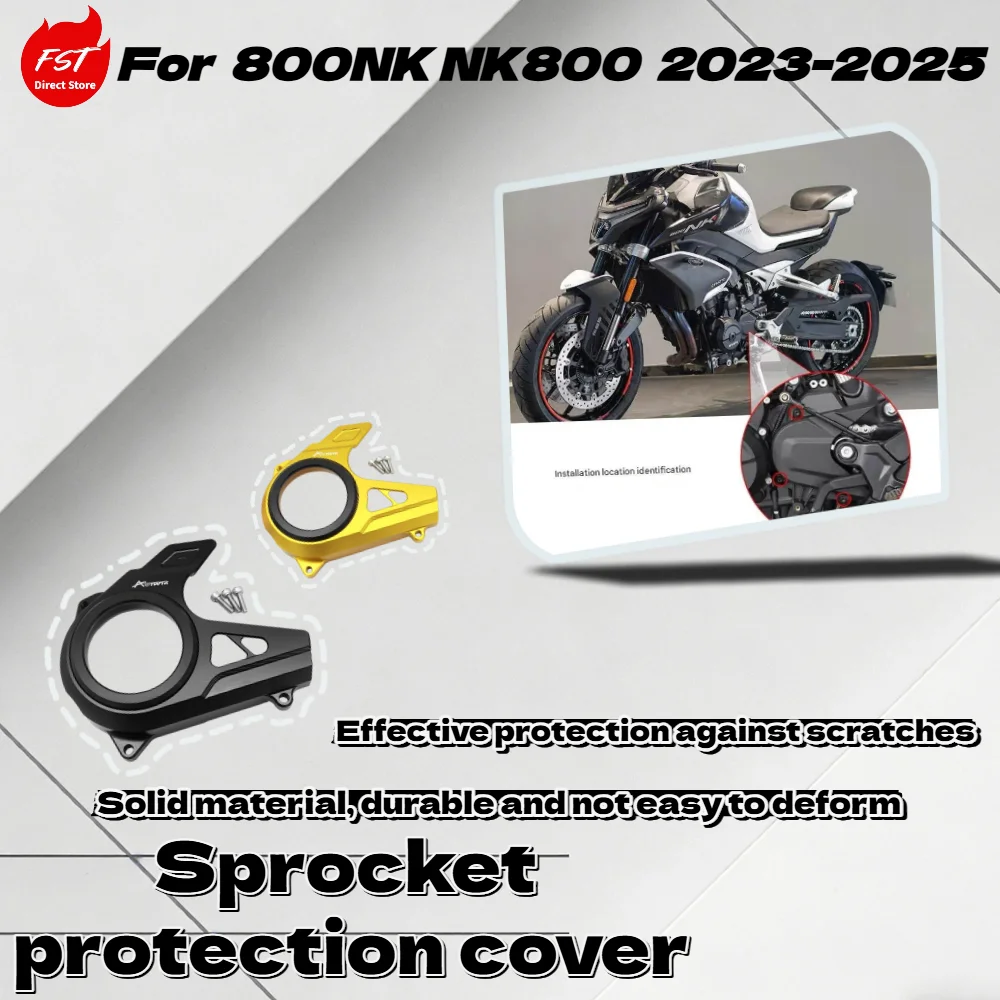 

For 800NK NK800 2023-2025 Motorcycle Transparent Front Sprocket Cover Chain Guard Protector Mod Accessories
