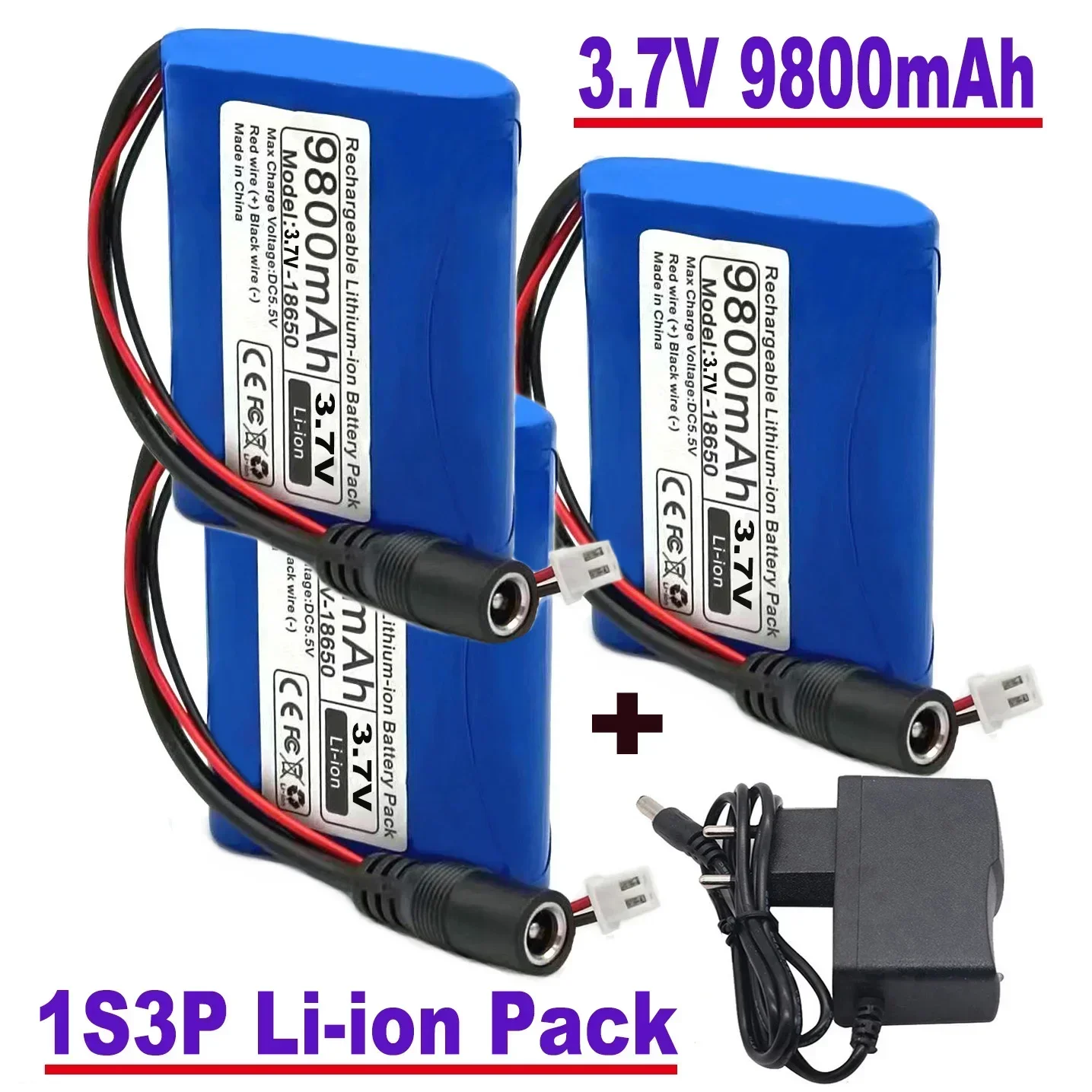 

3.7V rechargeable 18650 lithium battery microcontroller LED outdoor light Bluetooth speaker audio backup power supply