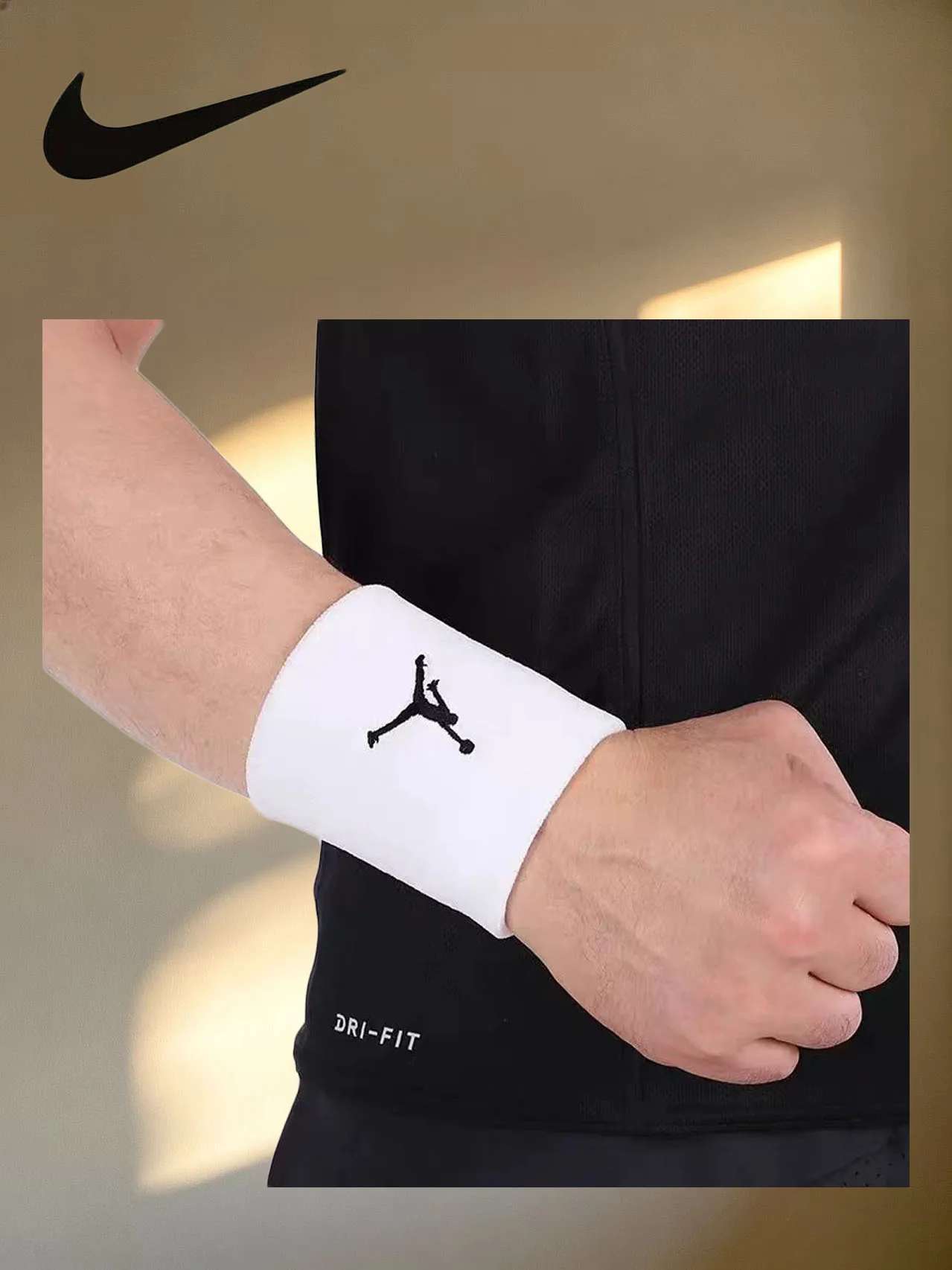 

Nike Official Authentic JORDAN New Arrival Sports Wristbands — Men's 1 Pair AC4094-101