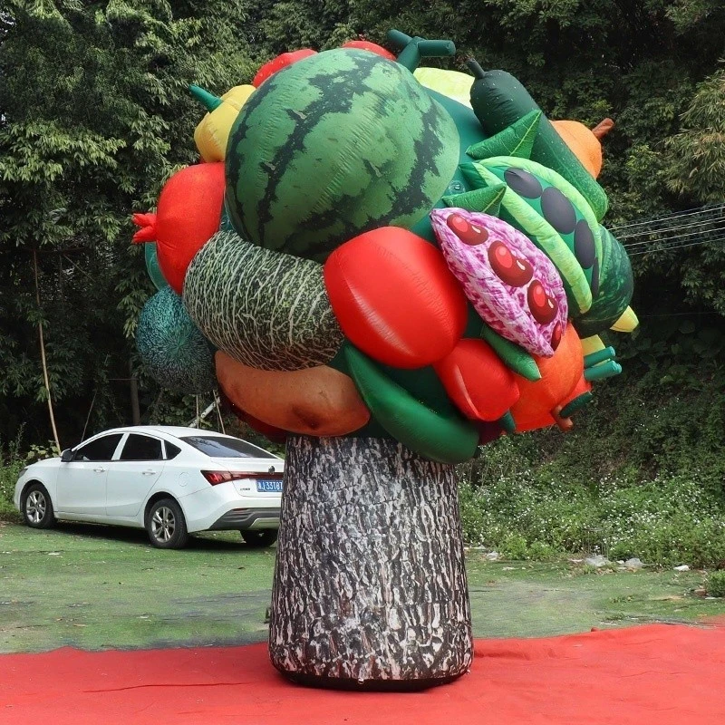 Toys Customized Theme Party  Rainforest Theme Party Giant Inflatable Fruits Tree for Secret Garden