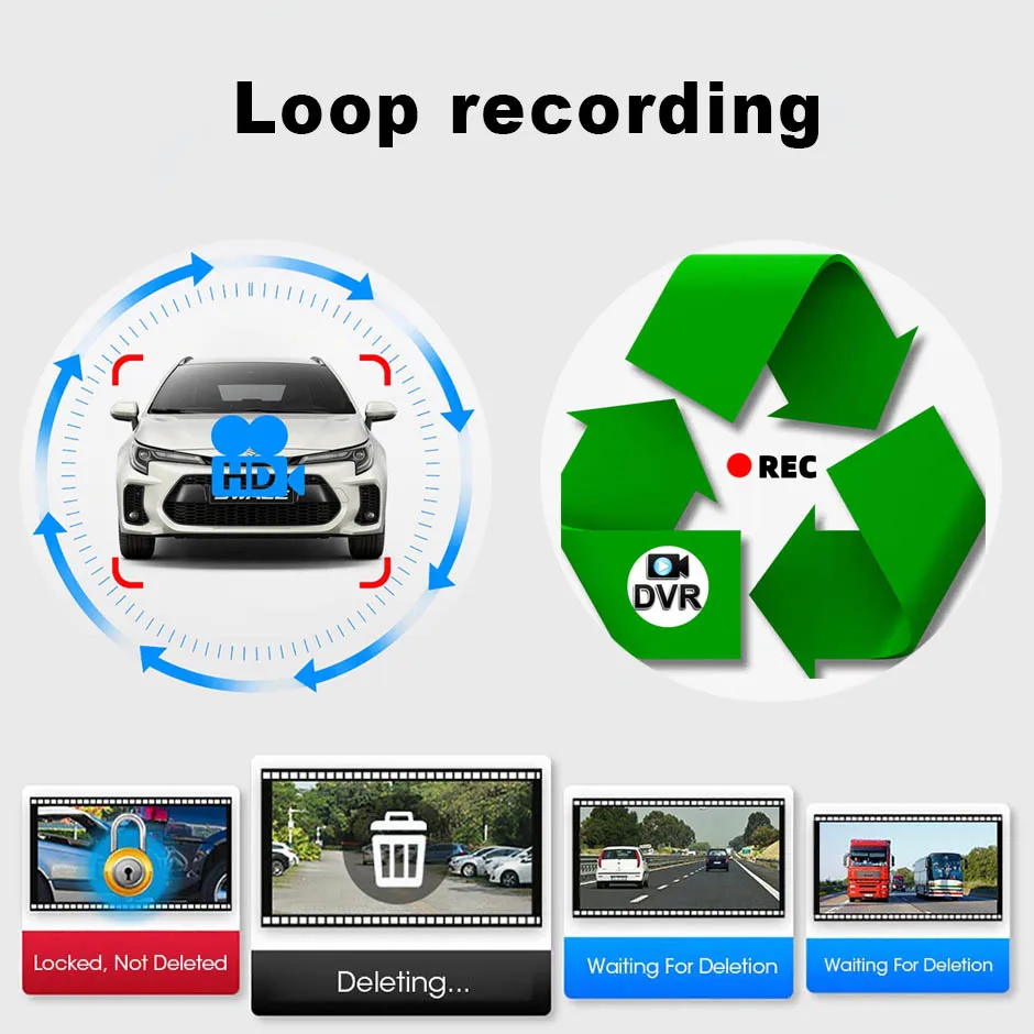 QXNY 10.1 INCH Night Vision 4 CH Recording Monitor IPS Screen Truck Bus MP5 DVR Black Box For AHD 1080P Reverse Backup Camera