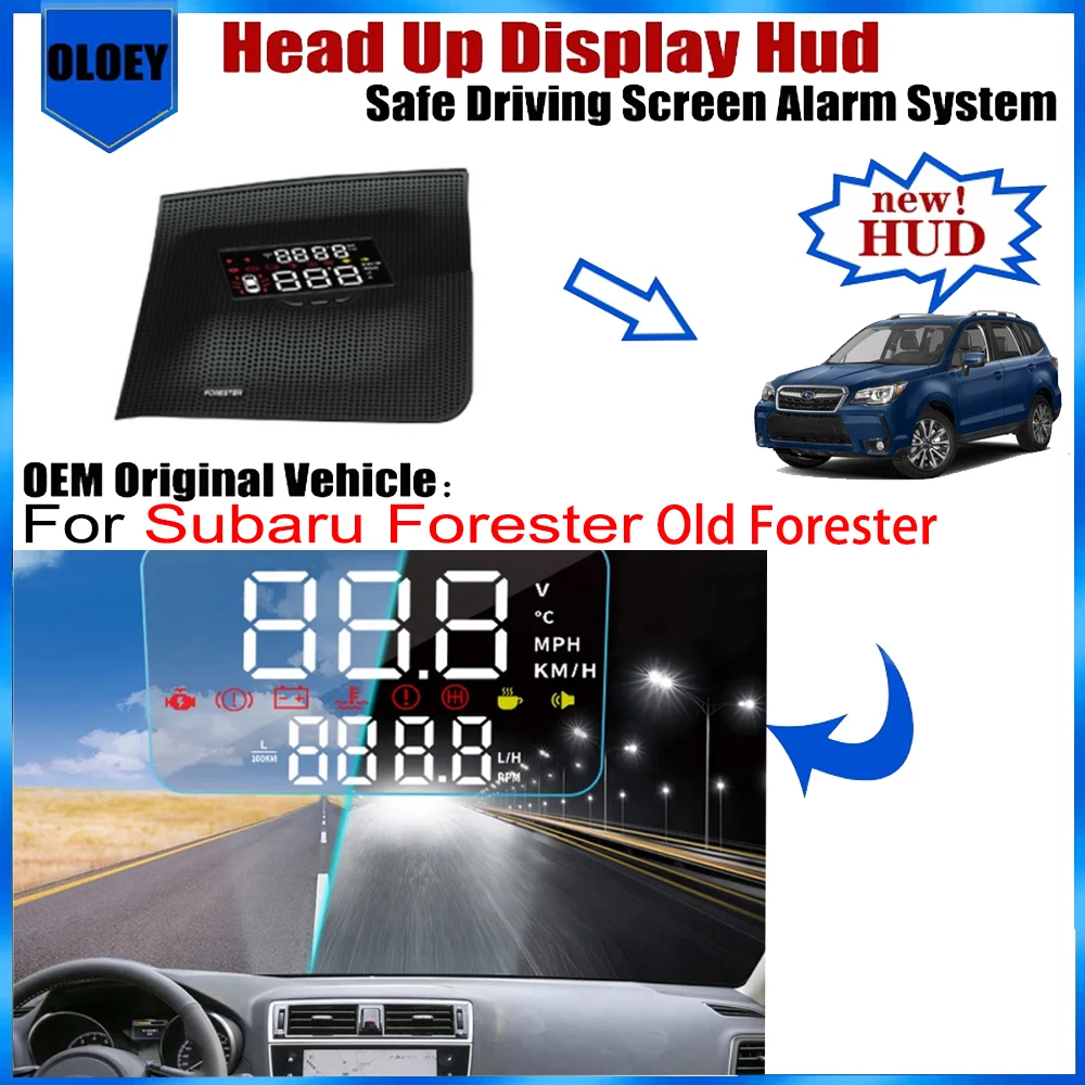 OEM Head Up Display HUD For Subaru Forester Old Forester 2018~2023 Safe Driving Screen Alarm System Car Electronic Accessories