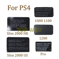 5PCS For Playstation PS4 Slim 2000 /1000 1100/1200/Pro US HK Version Console Label Sticker Housing Shell Sticker Lable