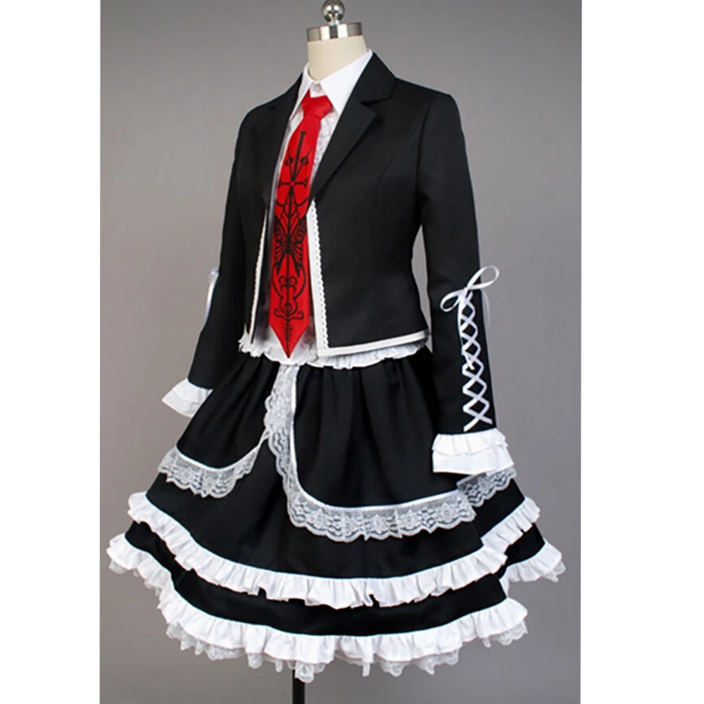 2020 7PCS Danganronpa Dangan Ronpa Celestia Ludenberg Cosplay Costume Fancy Custom Made Halloween Costumes