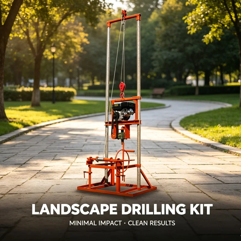 Customized **Small Light‑duty Gantry Water Well Drilling Rig, Water Intake Drilling Equipment for Mountainous Farmland Farmers