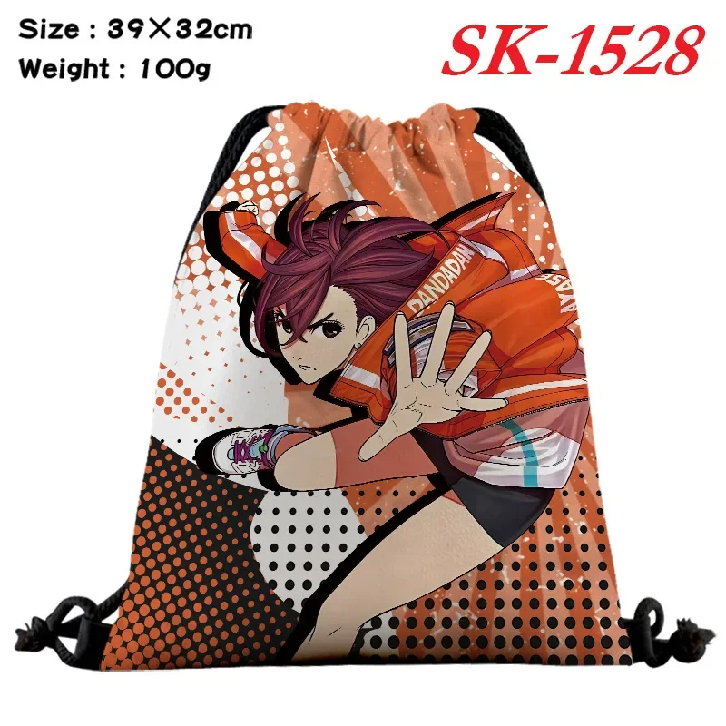 Anime Drawstring Bag DANDADAN Takakura Ken Ayase Momo Cartoon Sport Backpack Boys Girls Portable Storage Shopping Bags