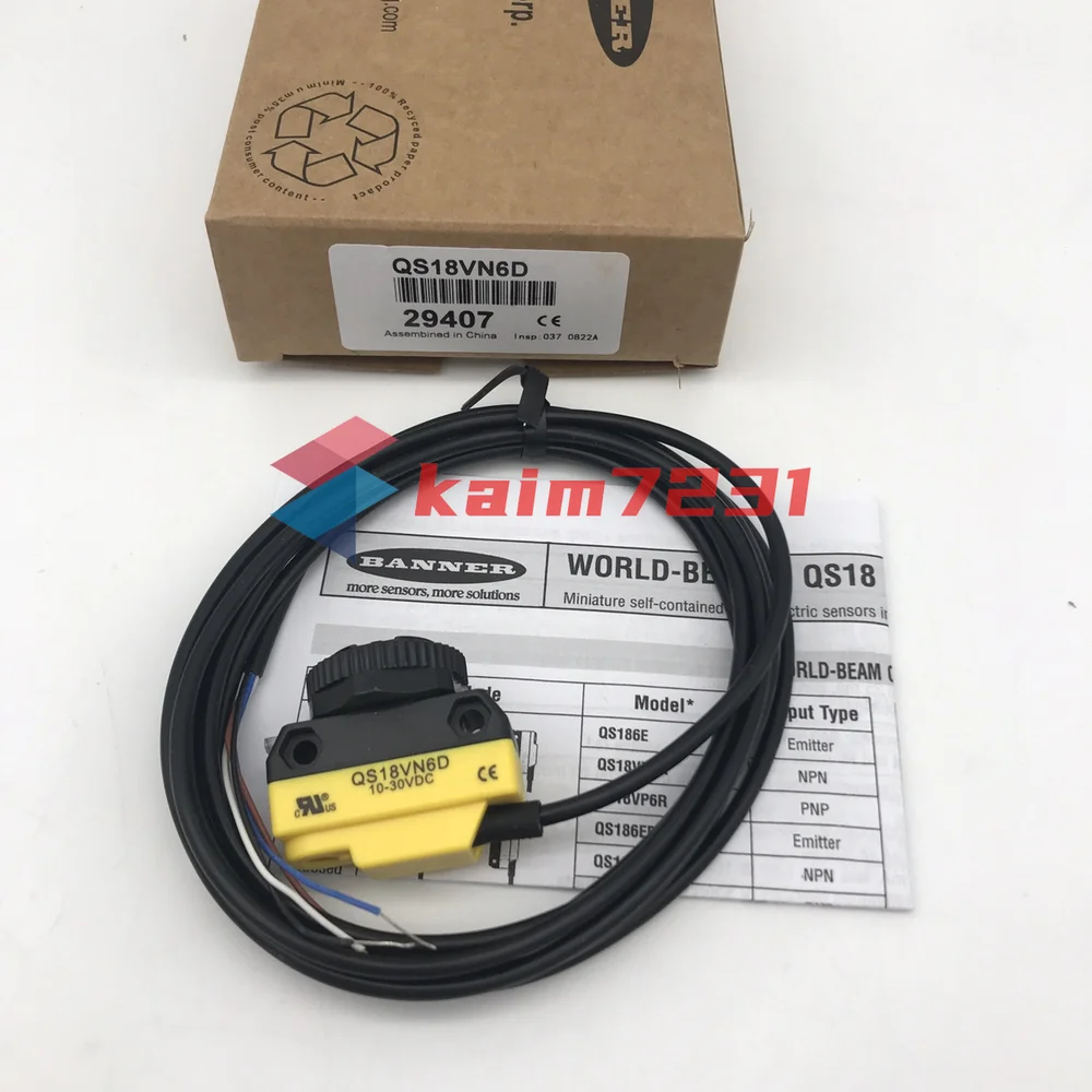 New QS18VN6D Banner Engineering Corp Photoelectric Sensor