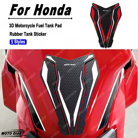 For Honda CBR 600RR 1000RR 650f VFR 1200X 800x CBF1000 Hornet CB 1000R 250 Motorcycle Fuel Tank Stickers Rubber Tank Pad Decals