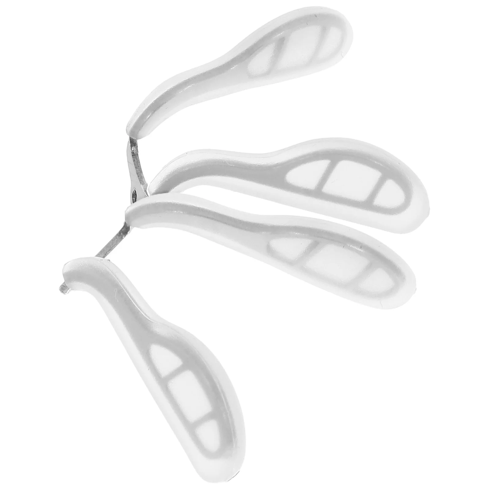 2Pcs Soft Silicone Eyeglass Nose Pads Anti Slip Child Specific Design Secure Saddle Shape Suitable for Various Frames