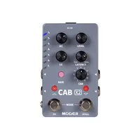 Mooer CAB X2 14 Presets 11 Factory IR Stereo IR Cabinet Simulation Pedal Dual Channel Cab Simulation Guitar Effects Pedal