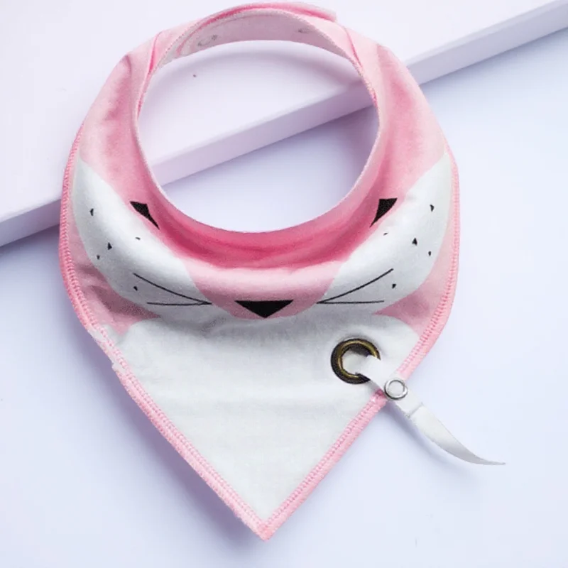 

Детское полотенце для слюны с отверстием, цепочка для соски, водонепроницаемое, против грязи, двойной нагрудник, карман, треугольное полотенце