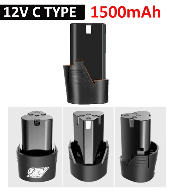 12V 1500mAh 1300mAh 18650 Lithium Li-ion Battery For Power Tools Electric Screwdriver drill Rechargeable batteries