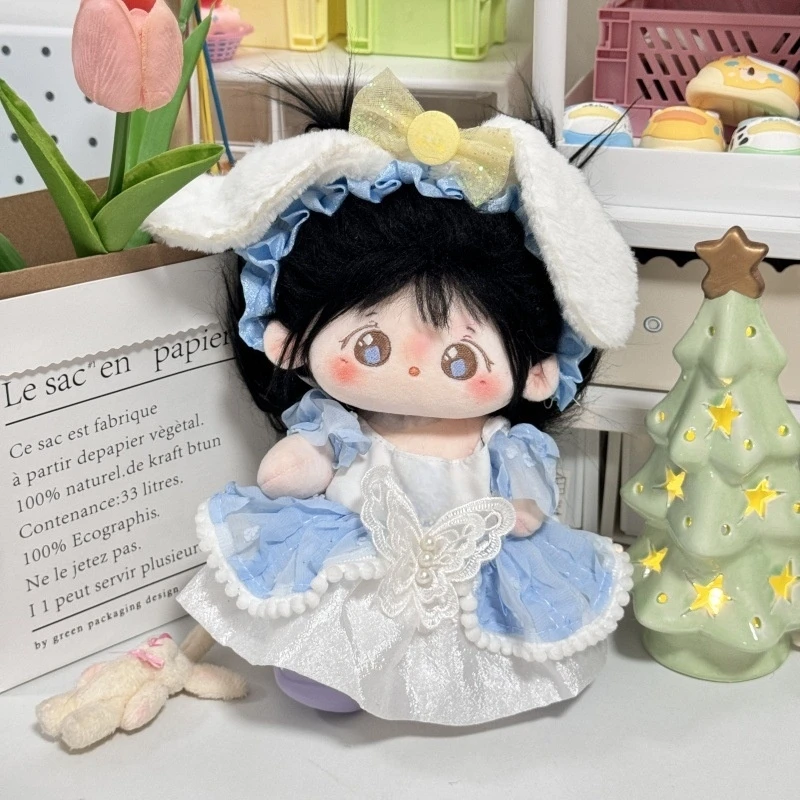 Vêtements de poupée en peluche, cadeaux d'anniversaire, tenue pour poupée en coton de 20cm, accessoires de poupée, salopette, jupe, tenue de demoiselle d'honneur