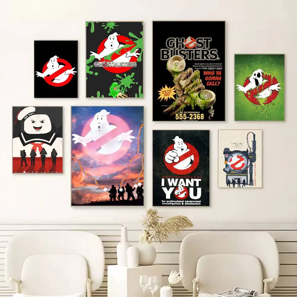 

Movie G-Ghostbusters Poster HD Self Adhesive Waterproof Wall Art Ideal for Home Office Dorm Gift