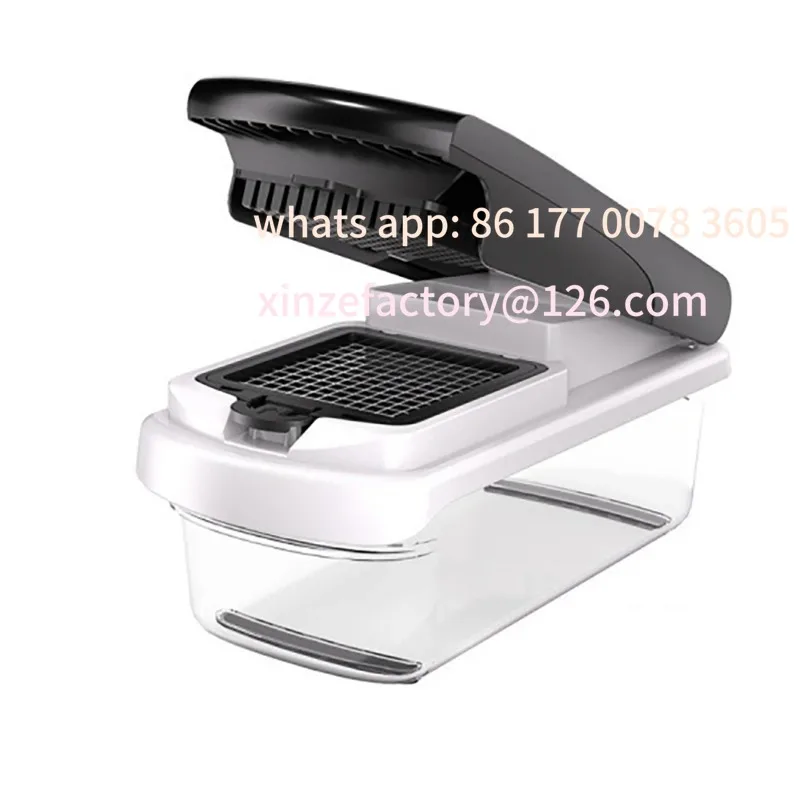 Customizable 15-in-1 Vegetable Chopper, 7 Blade Veggie Chopper, Practical Food Chopper with Container, Cheese Grater