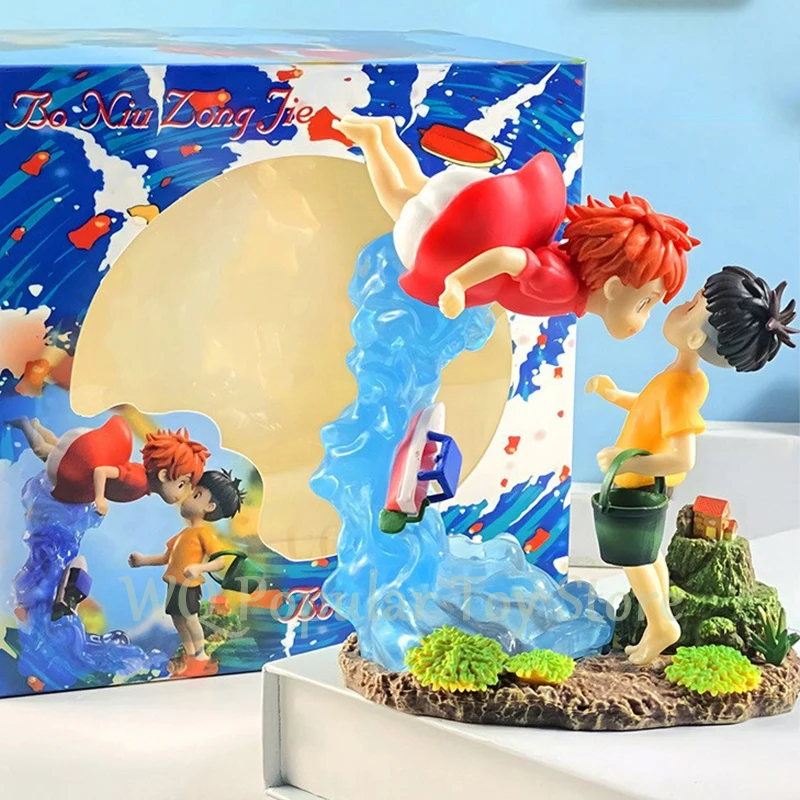 15cm Ponyo on The Cliff Figure Ponyo Sou Sky Seagal Figure Pvc Gk Statue Anime Action Figurine Model Doll Collection Toys Gift