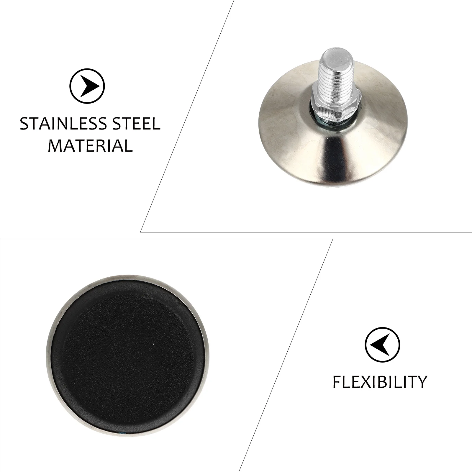 

10pcs Adjustable Furniture Leveling Feet High-End Durable For Table Chair Leveler Legs Floor Protection Anti-Scratch Noise