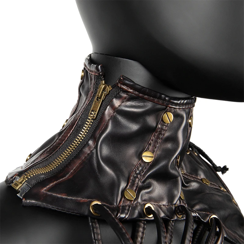 Halloween Adult Punk Fake Shoulder Wrap Cape sciarpa Halloween Cosplay Rave Party Stage Show accessorio Costume