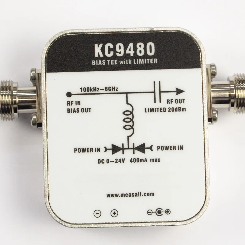 

DC Bias Straightening Feeder Power Supply KC9480 Limiting Straightening Isolation 1MHz-6GHz Antenna Amplifier