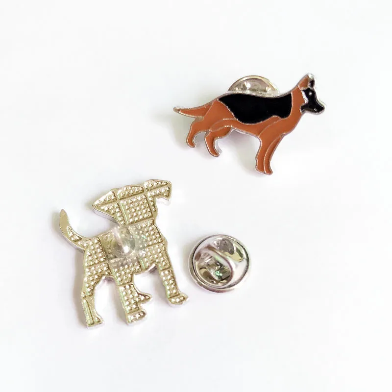 Dog Brooch Pet Puppy Corgi Bichon Poodle Samoyed Bulldog Husky Pug Schnauzer Enamel Pins Multiple Accessories Button Badge