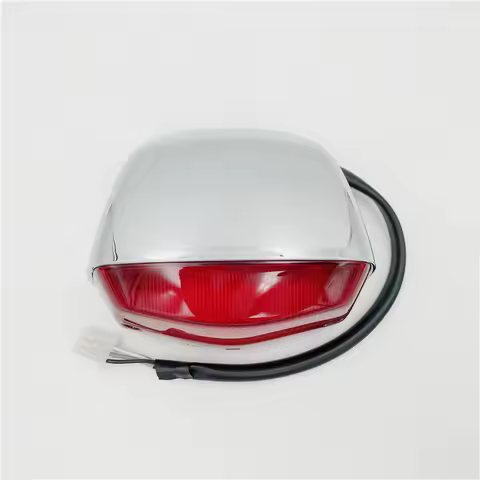 Motorcycle Tail Lamp for Suzuki Haojue Qingqi GZ125-HS GZ150-A Chopper Rear Brake Stop Light Red Lens Lighting System With Bulb