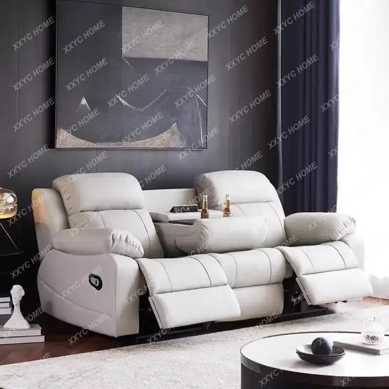 A Armrest Beige Electric Sofas European Minimalist Curved Modern Living Room Sofas Smart Style Sofa Wohnzimmer Furniture