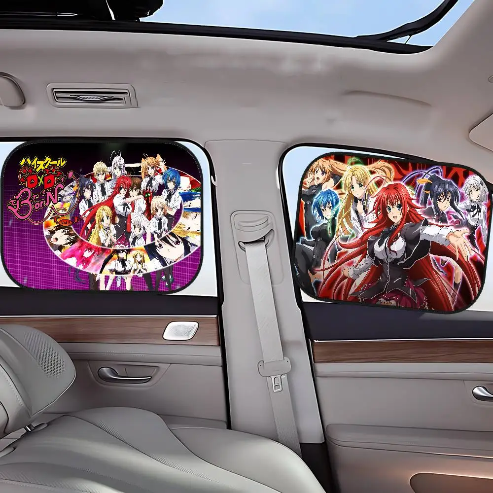 

HighS аниме школа DxD солнцезащитный козырек для бокового окна автомобиля электростатические шторы защита от солнца для ребенка 99,9% УФ-блокировщик