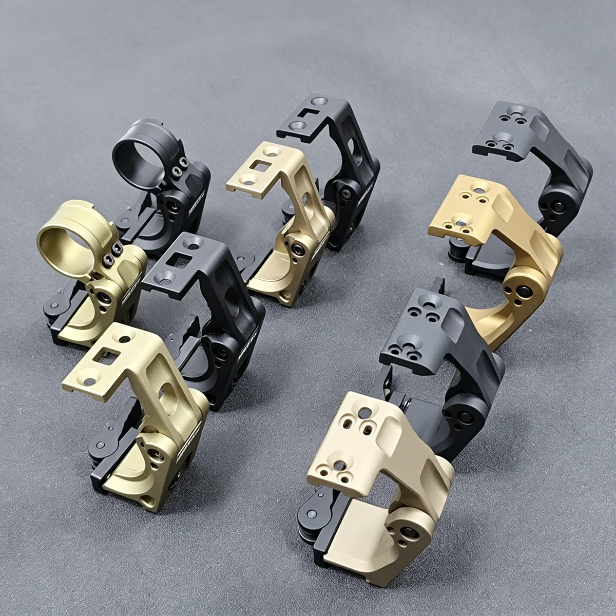 2.91" 2.26" UNITY Mounts For Magnifier G33 G43 T01 T02 FAST QD Lever Optical Height Red Dot Sight Bracket Fit 20mm Rail Aluminum view 4