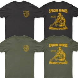 Summer Cotton Short Sleeve O-Neck Mens T Shirt New S-5xl Special Forces Underwater Operations SFUWO Combat Diver T-Shirt.print