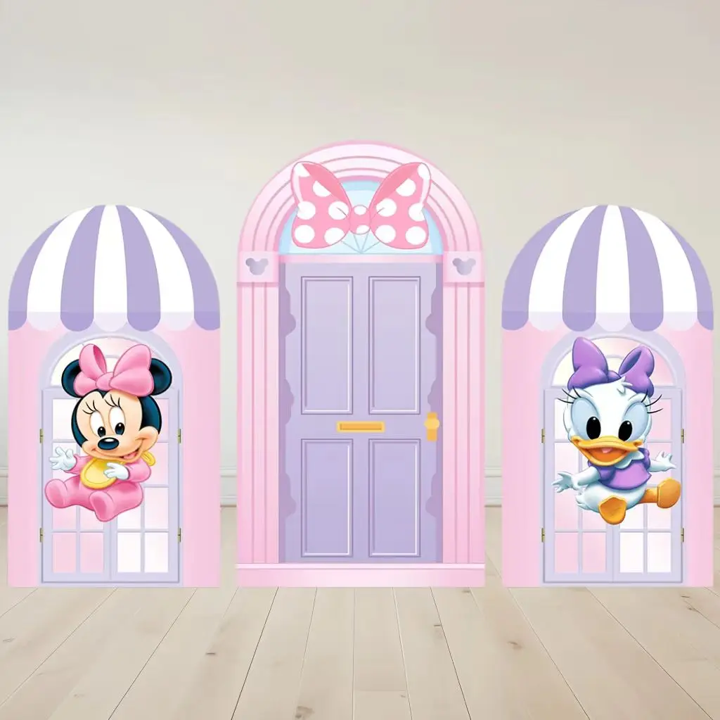 

Hasbro Baby Daisy Минни Маус арочный чехол для девочек на день рождения фото фон для фотосъемки детский душ принадлежности Декор