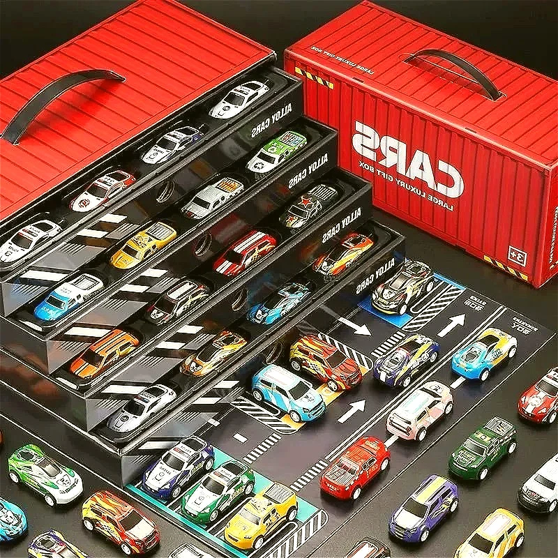 Simulation Alloy Inertia Car Suit Simulation Parking Lot Toy Container Modeling Gift Box Car Toy Model Car Toys For Boys Sc7387A63B0Dd48E38C45D012D47Ff974N