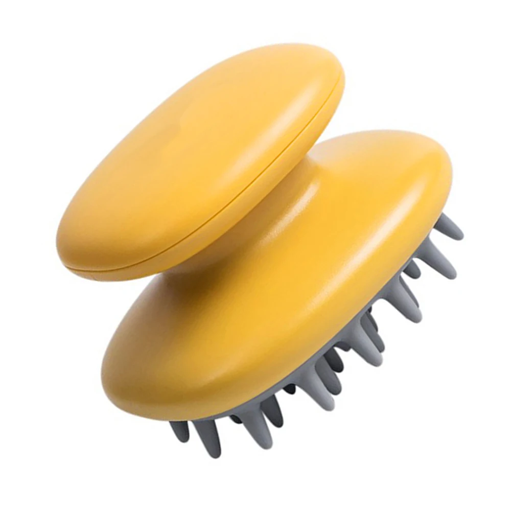 

Shampoo Massage Comb with Silicone Bristles for Scalp Exfoliation and Hair Washing Handheld Hairdressing Tool Ergonomic Arc