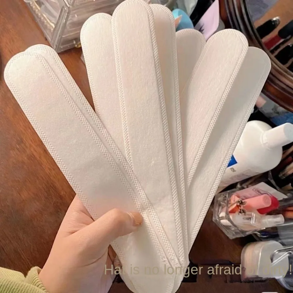 20PCS Cloth Sweat Absorber Liner Pads New Disposable Long Strip Sweat Sweatband White Invisible Anti-dirty Absorbing Pad Women